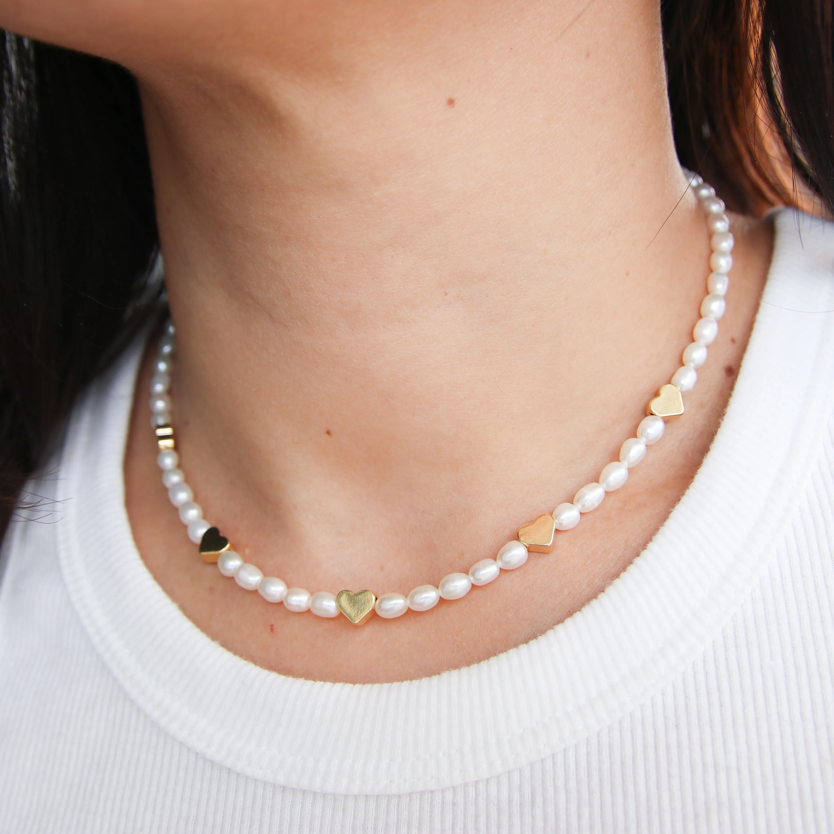 Hearts X Pearl Choker