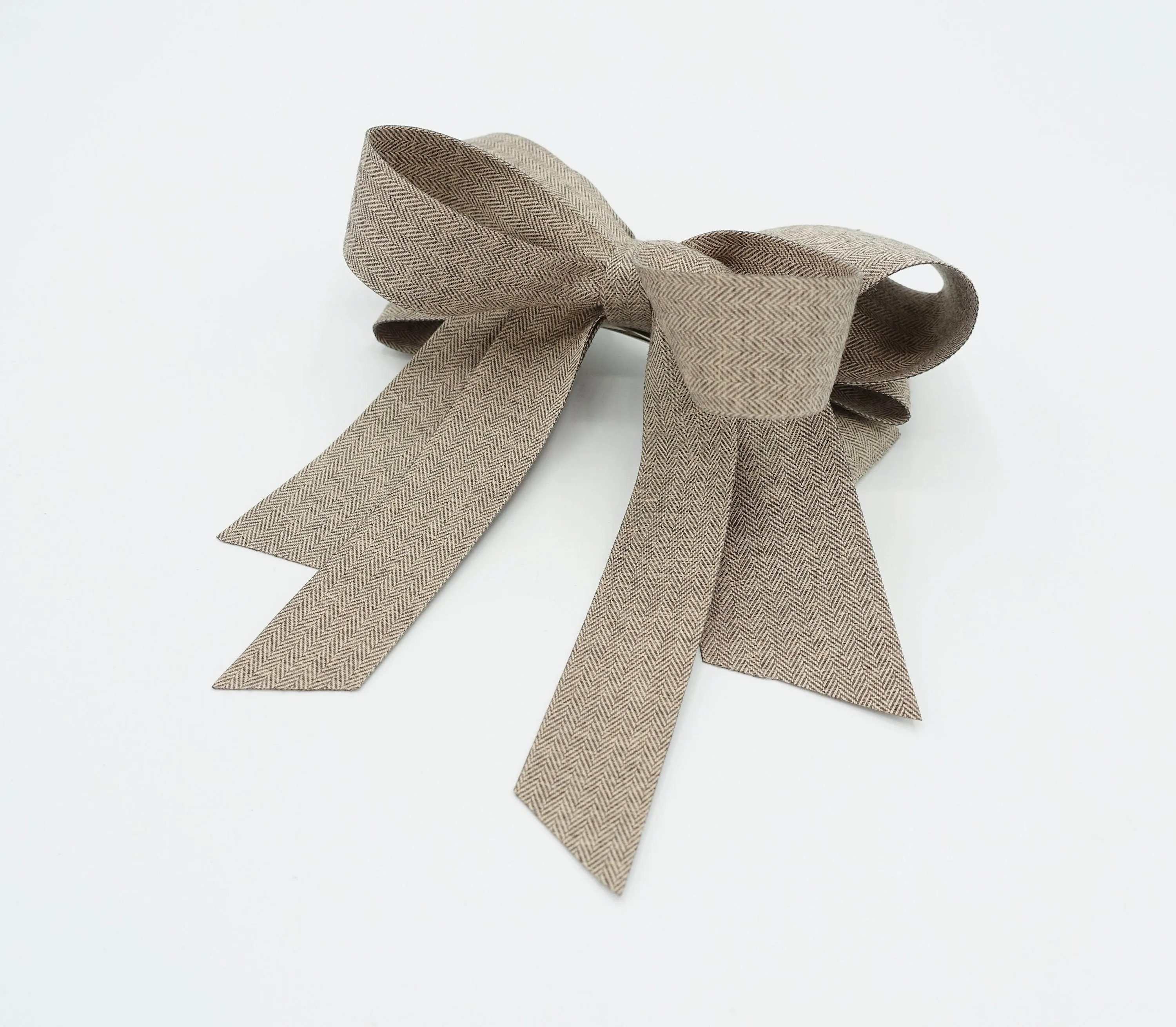 herringbone multi wing hair bow hair accessory for women