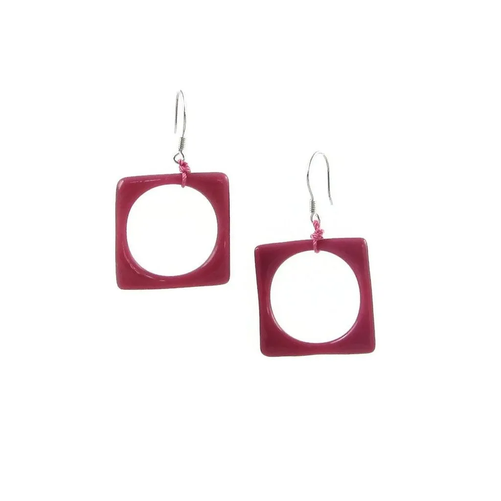 Hoyo Glass Earrings - Cherry