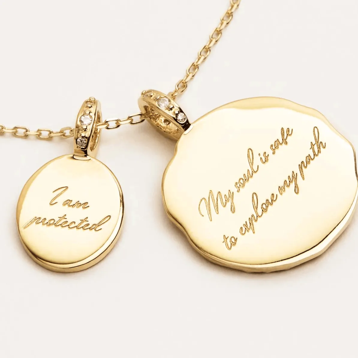 I Am Protected Necklace | Gold