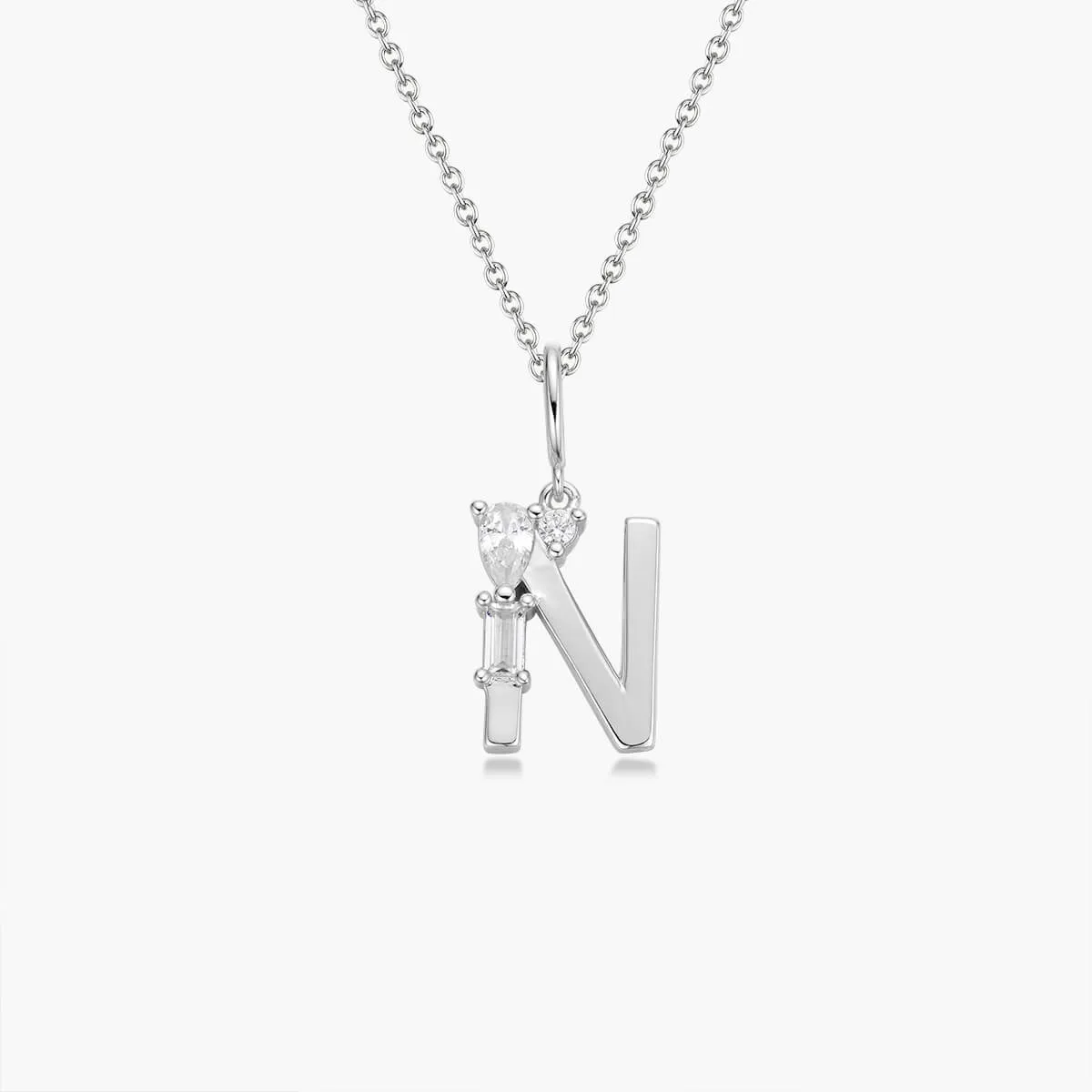 Initial Necklace | Platinum