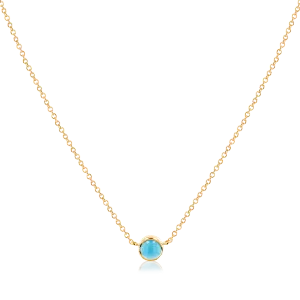 Kids Turquoise Solitaire Necklace