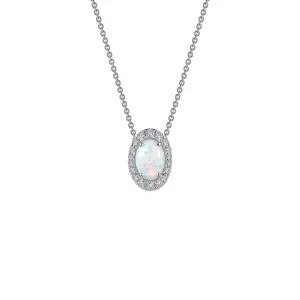 Lafonn Classic Oval Opal Opal Necklace P0204OPP18