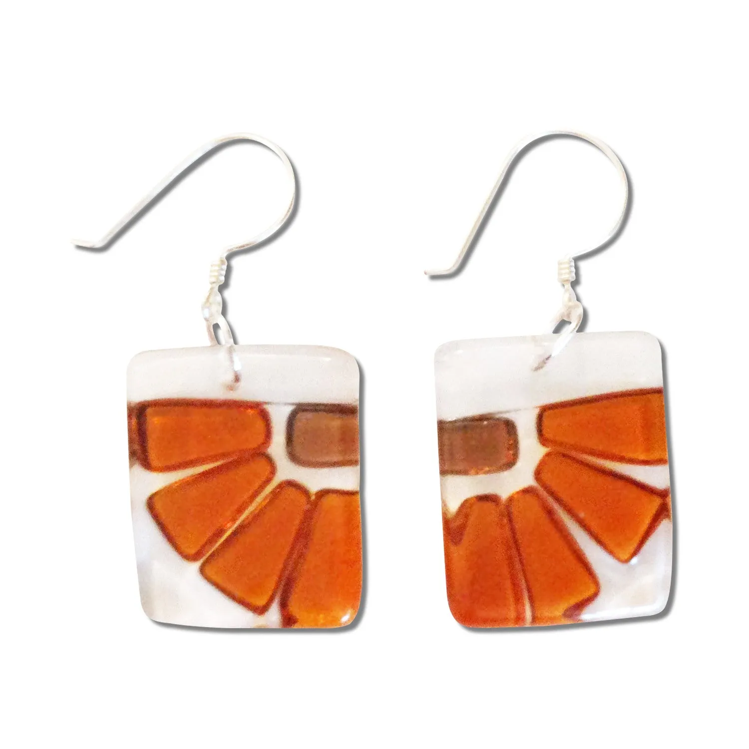 LAMA Glass Earrings - Red