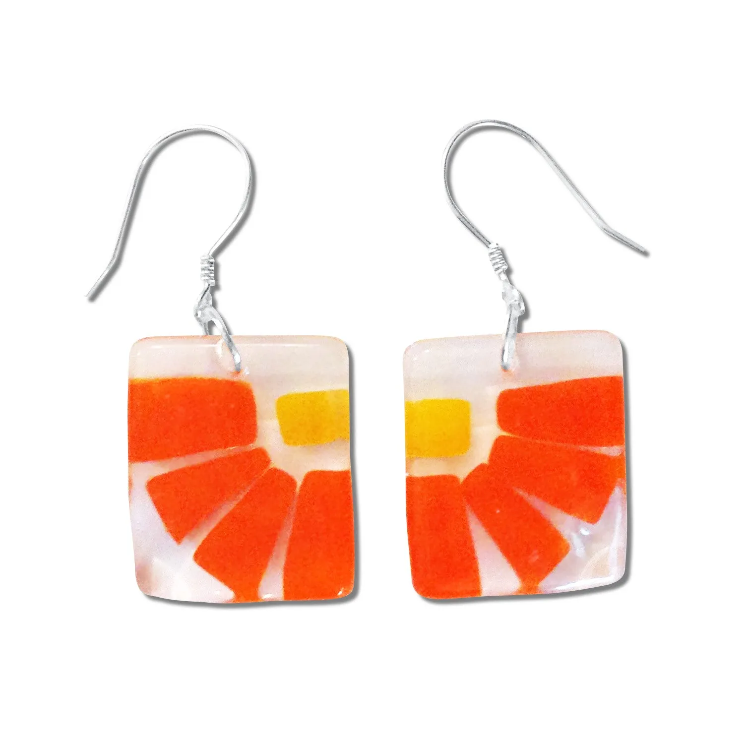 LAMA Glass Earrings - Red