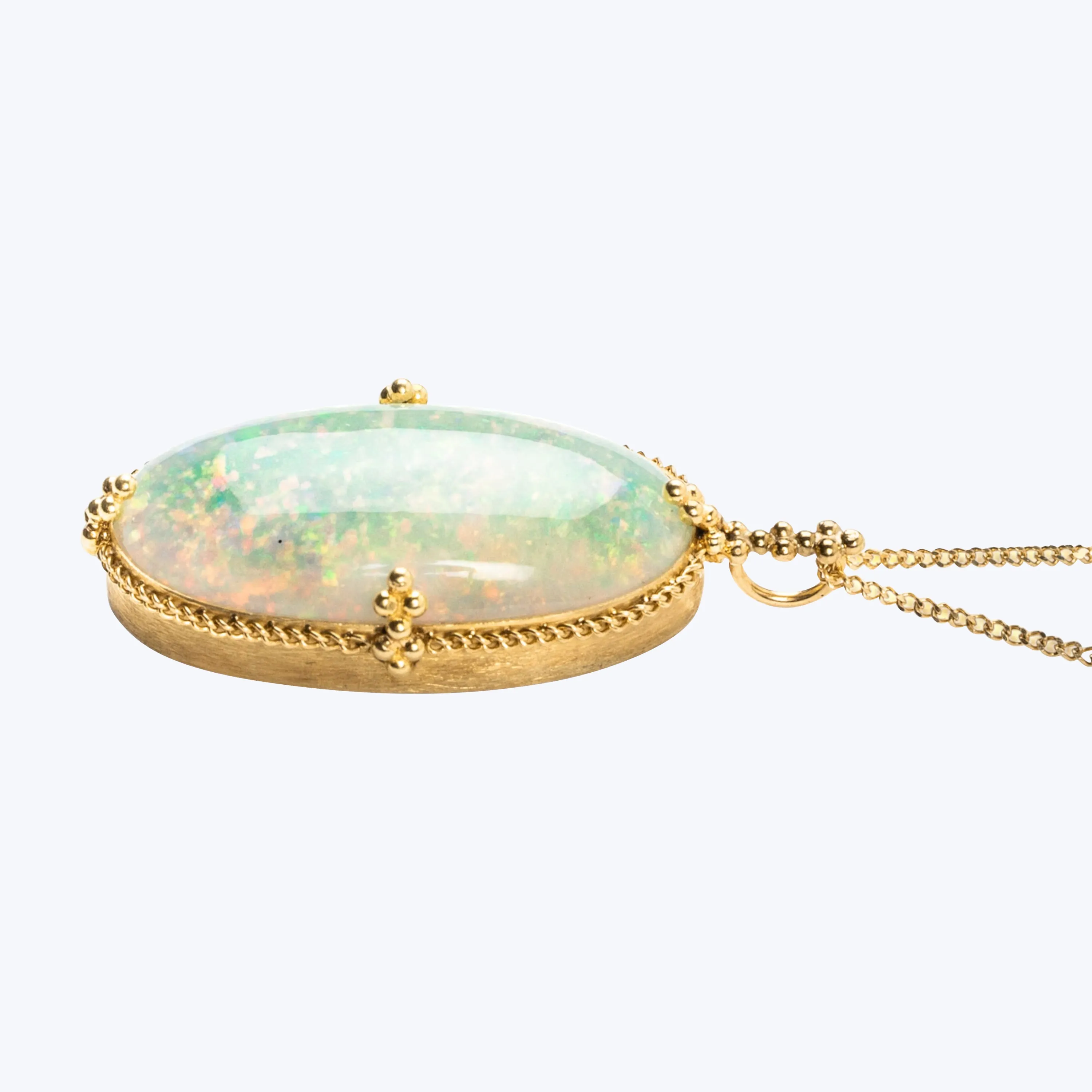 Large Ethiopian Opal 18k One-of-a-Kind Necklace