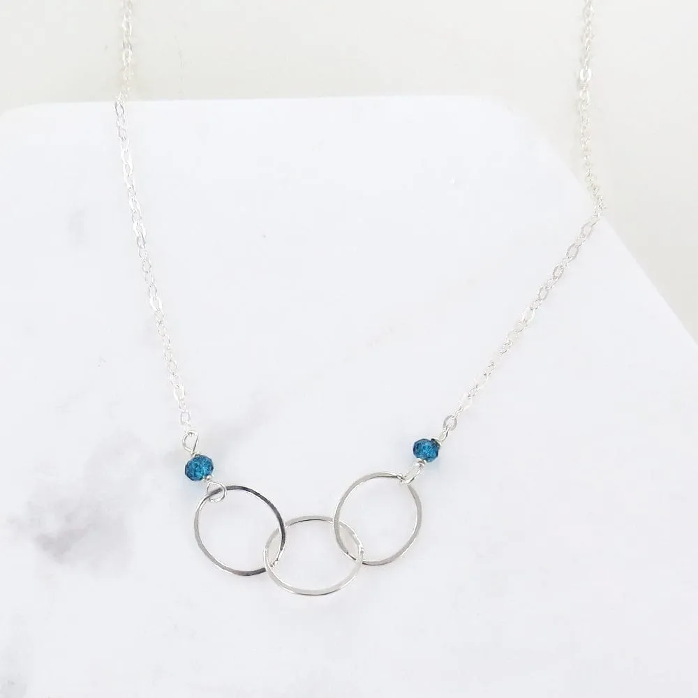 LONDON BLUE TOPAZ LOOPED NECKLACE