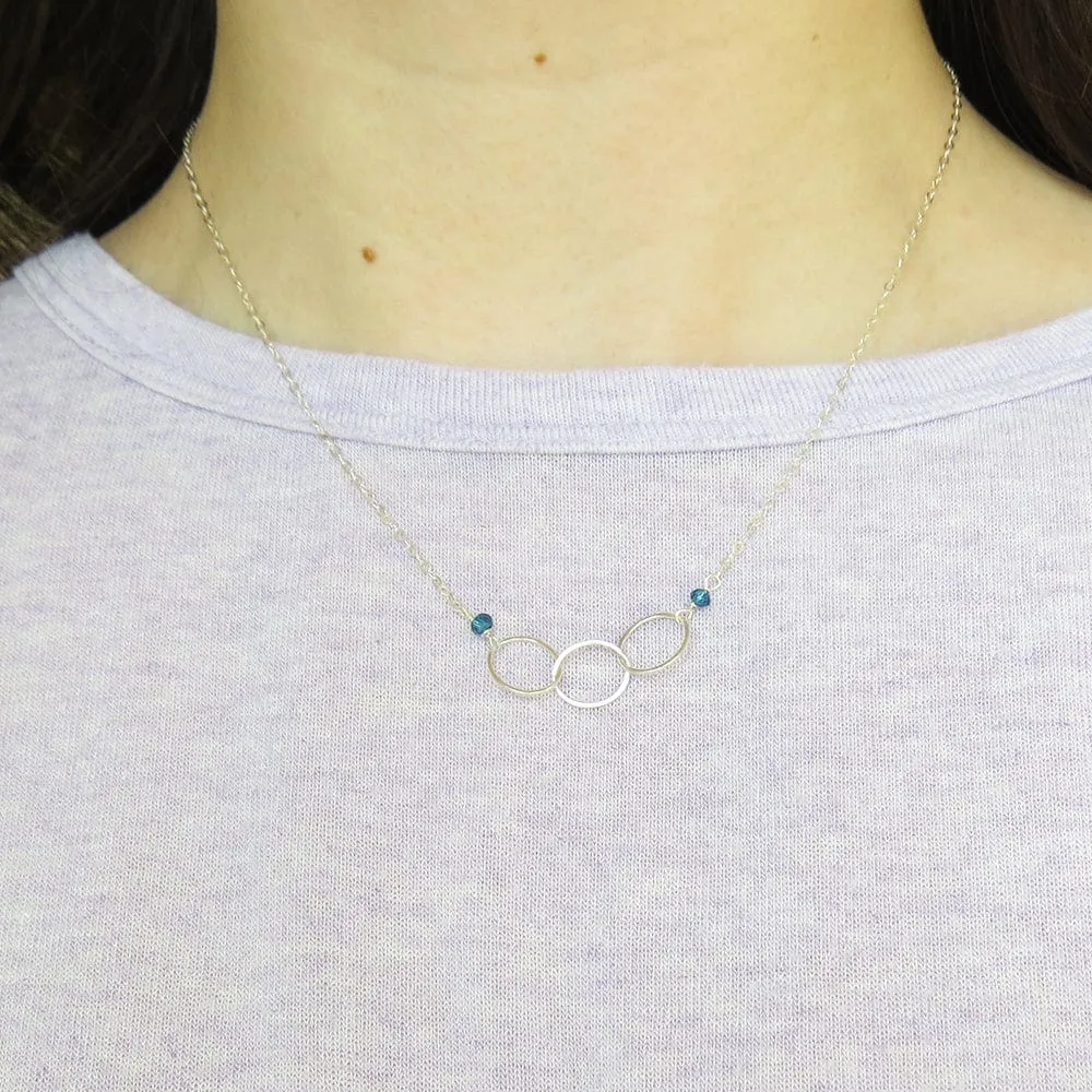 LONDON BLUE TOPAZ LOOPED NECKLACE