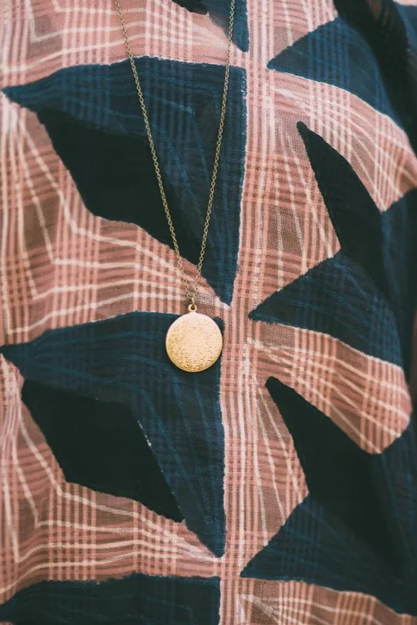 Lord's Prayer Locket Necklace