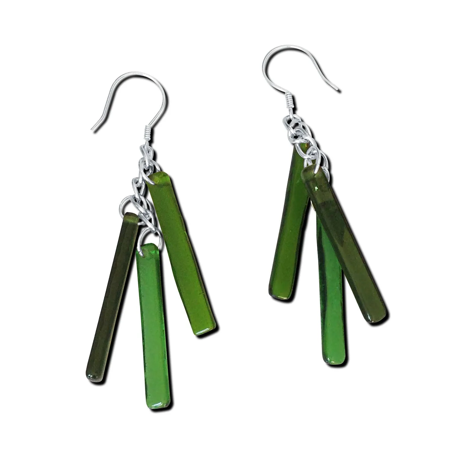 LTRAC Glass Earrings - Black