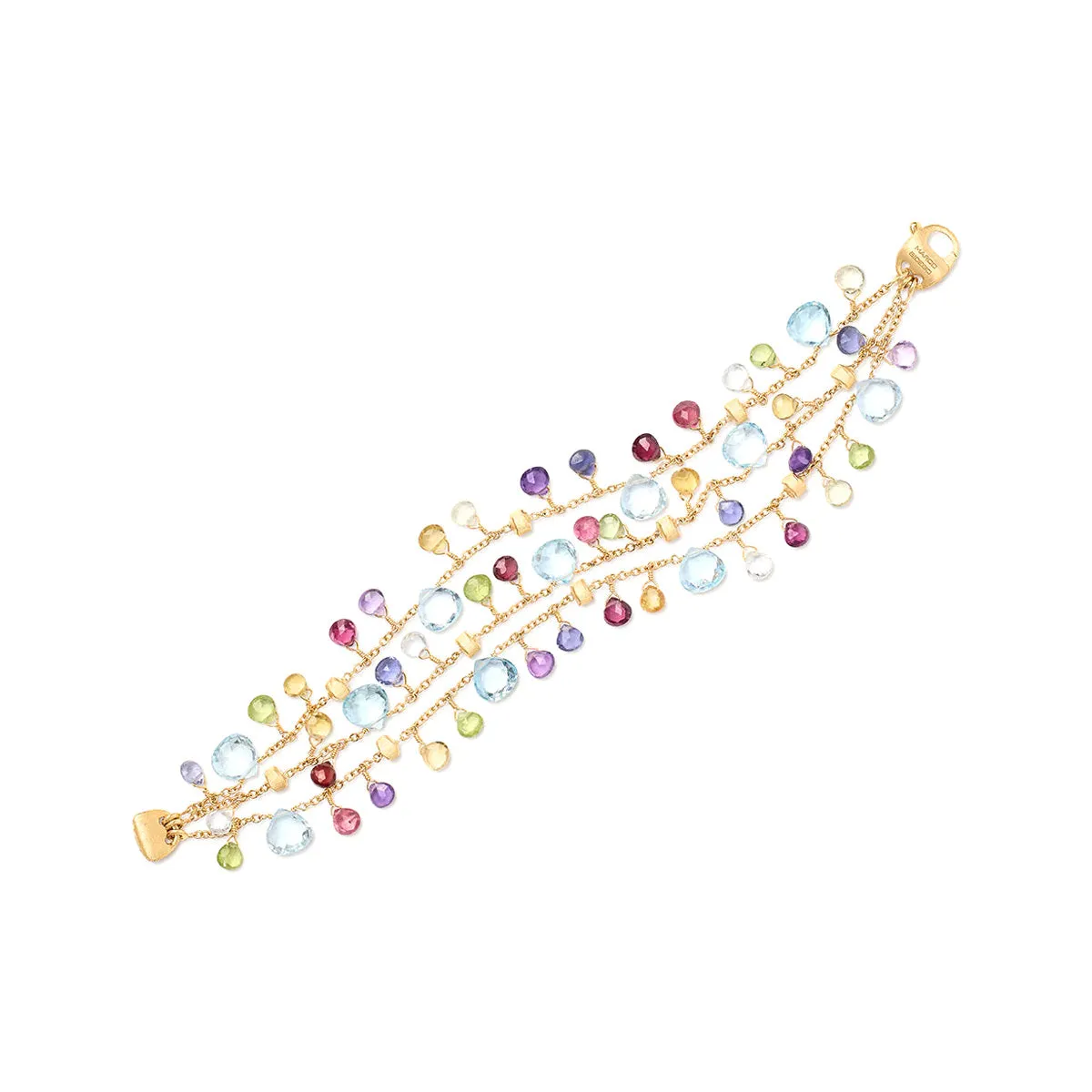 Marco Bicego Paradise Three Strand Gemstone Bracelet with Topaz Accents