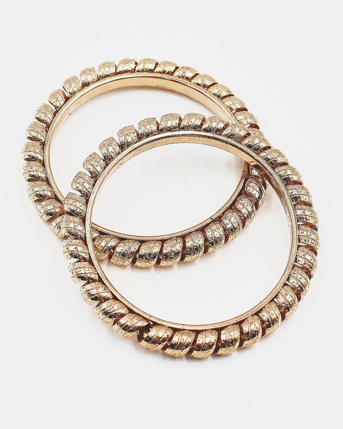 Metal Rope Double Layer Bangle Set