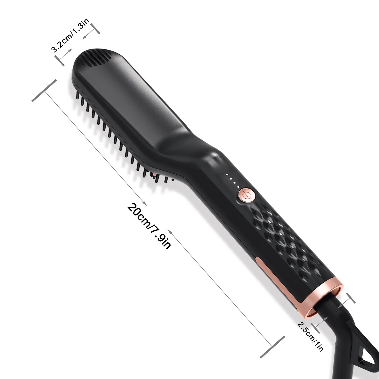 Multifunctional Electric Straightening Hair Comb Fast Irons Auto Straight Beard Brush