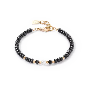 Mystic Pearl bracelet gold-black