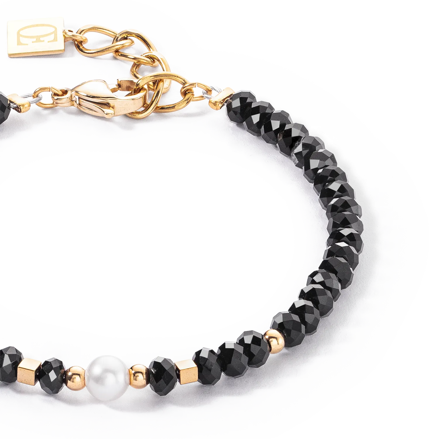 Mystic Pearl bracelet gold-black