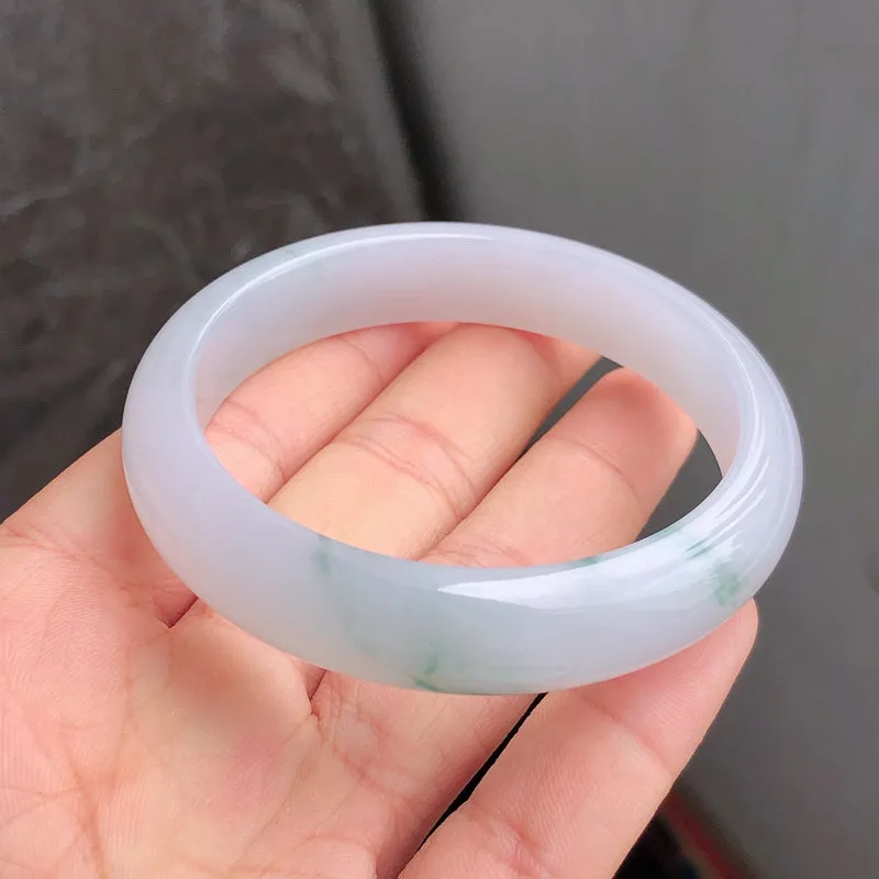 Natural Jade Bangle Jadeite Bangle Internal Diameter 53.8mm NBE092