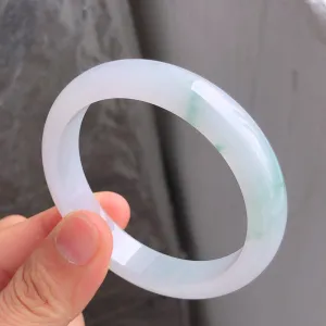 Natural Jade Bangle Jadeite Bangle Internal Diameter 53.8mm NBE092