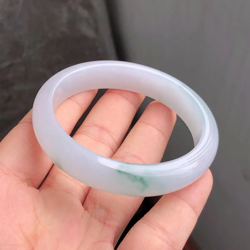 Natural Jade Bangle Jadeite Bangle Internal Diameter 53.8mm NBE092