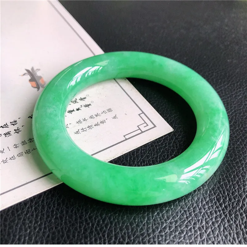 Natural Jade Bangle Jadeite Bangle Internal Diameter 58.2mm W5032214