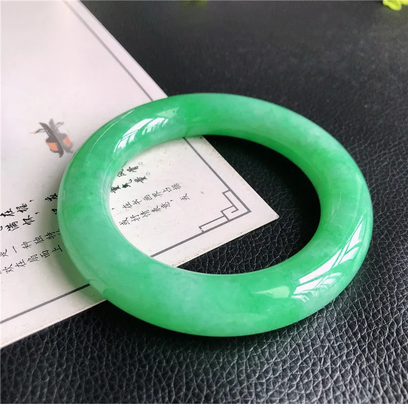 Natural Jade Bangle Jadeite Bangle Internal Diameter 58.2mm W5032214