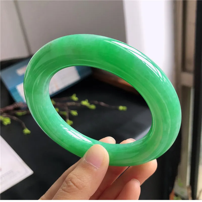 Natural Jade Bangle Jadeite Bangle Internal Diameter 58.2mm W5032214