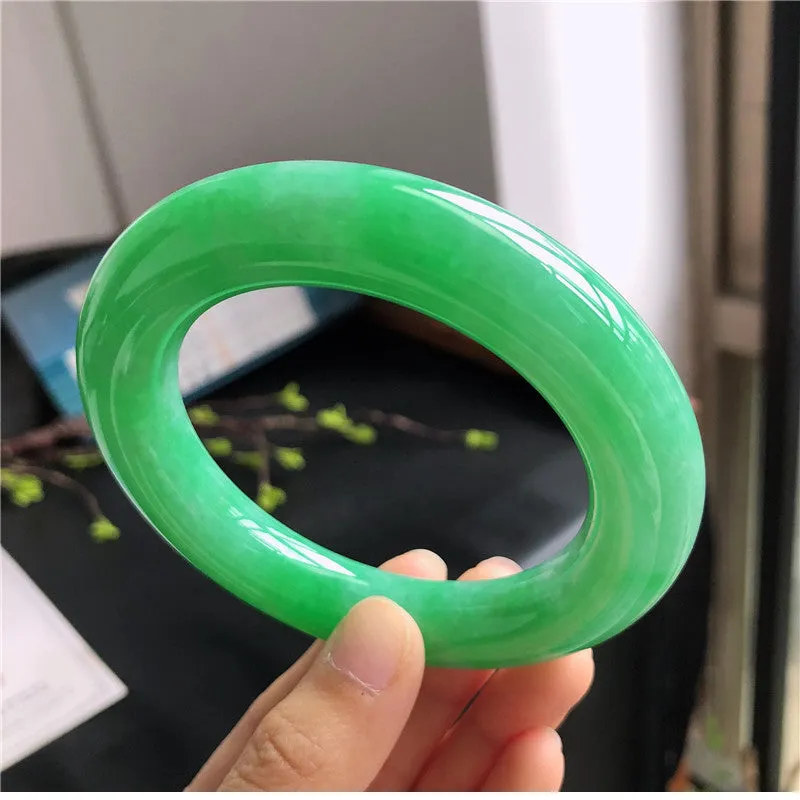 Natural Jade Bangle Jadeite Bangle Internal Diameter 58.2mm W5032214