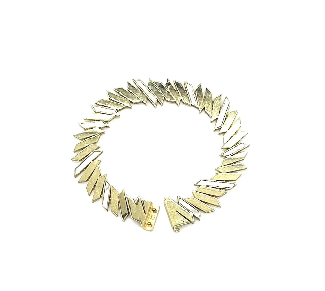 New Mother of Pearl Gold Shard Link Bracelet