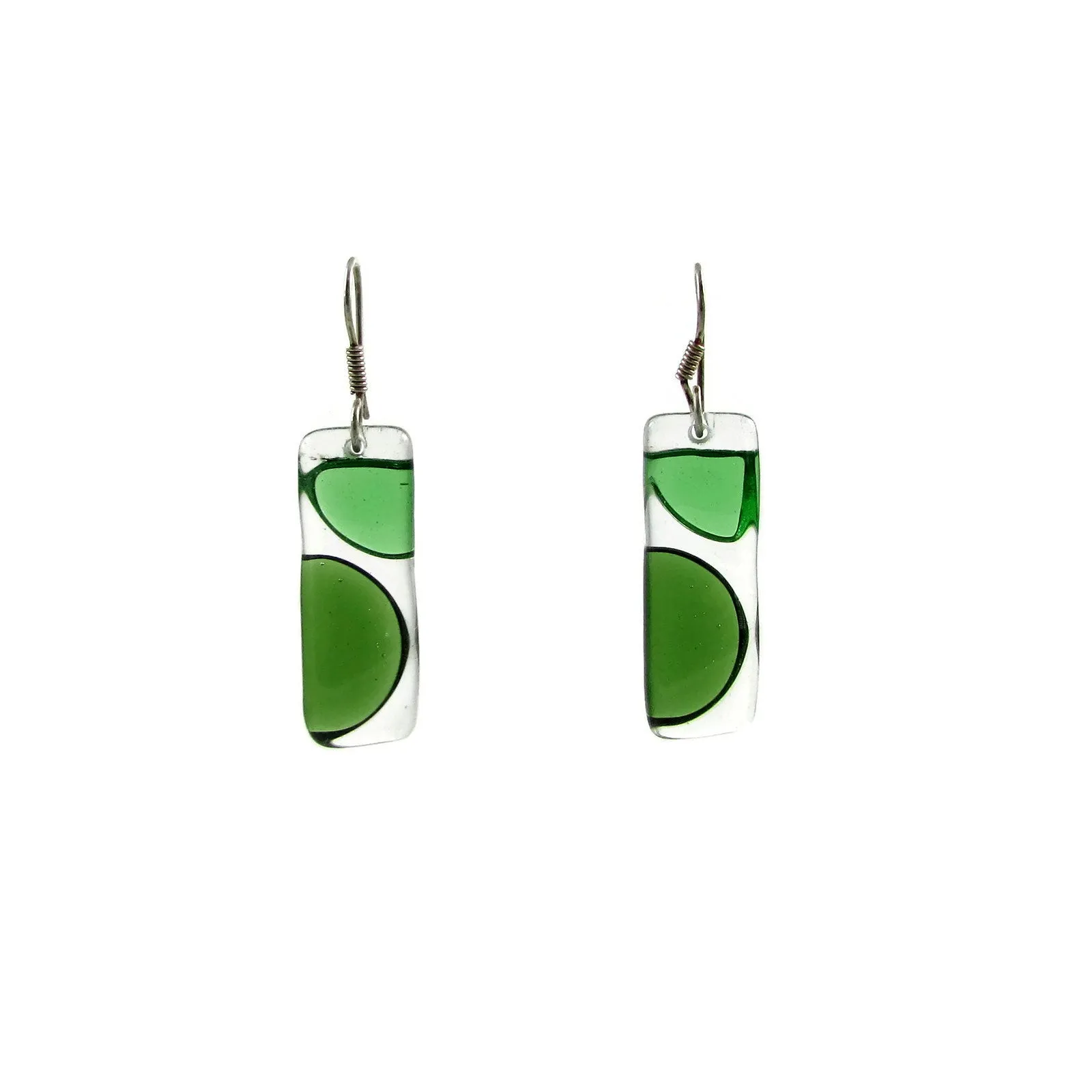 Onda Glass Earrings - White