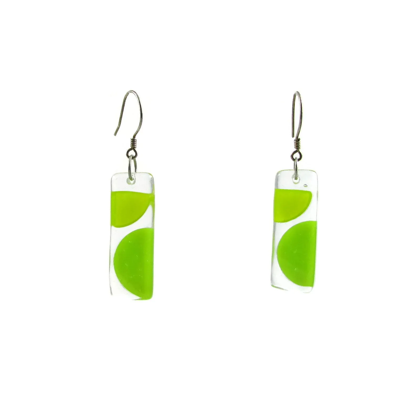 Onda Glass Earrings - White