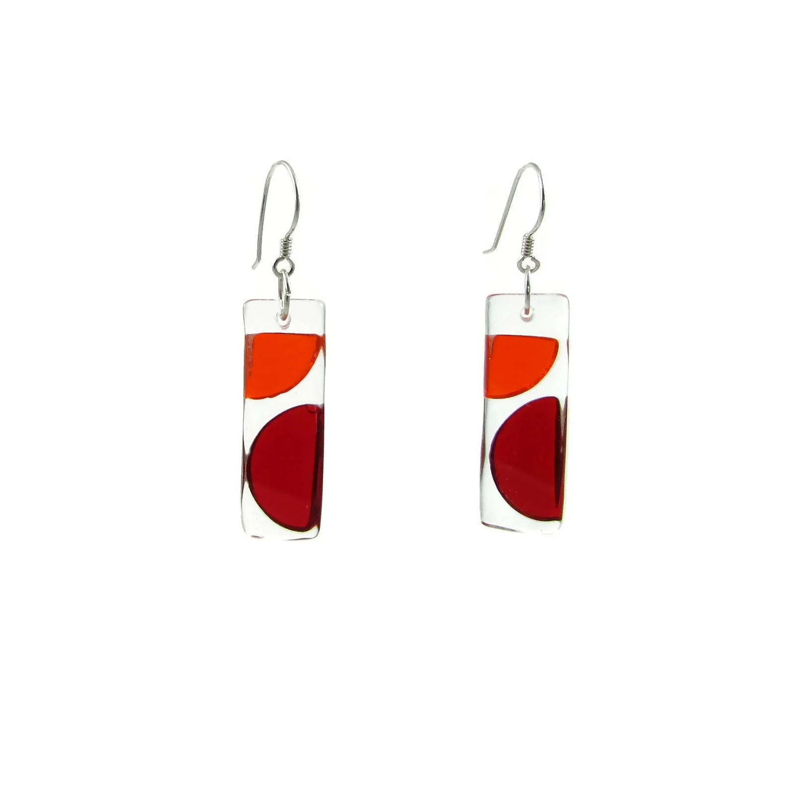 Onda Glass Earrings - White