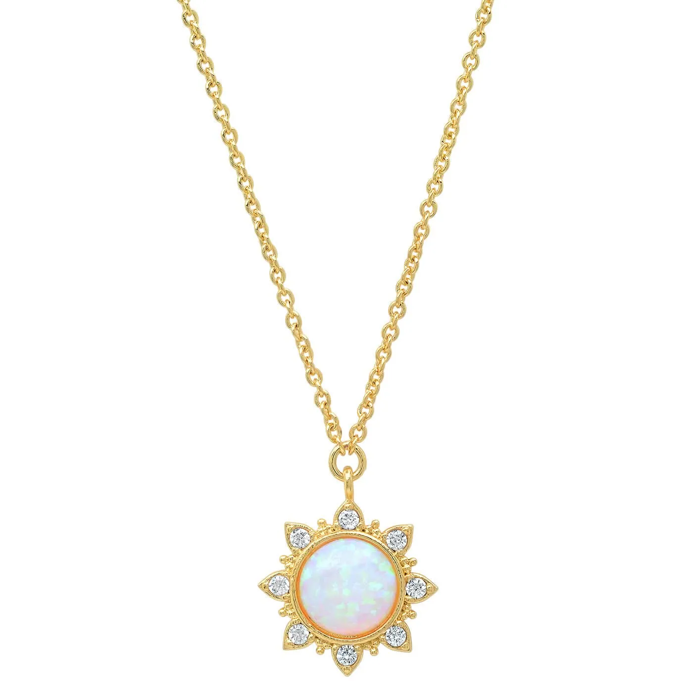 Opal Burst Necklace