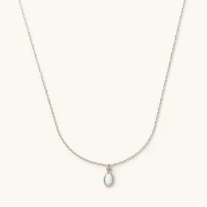 Opal Necklace: Gold/Silver