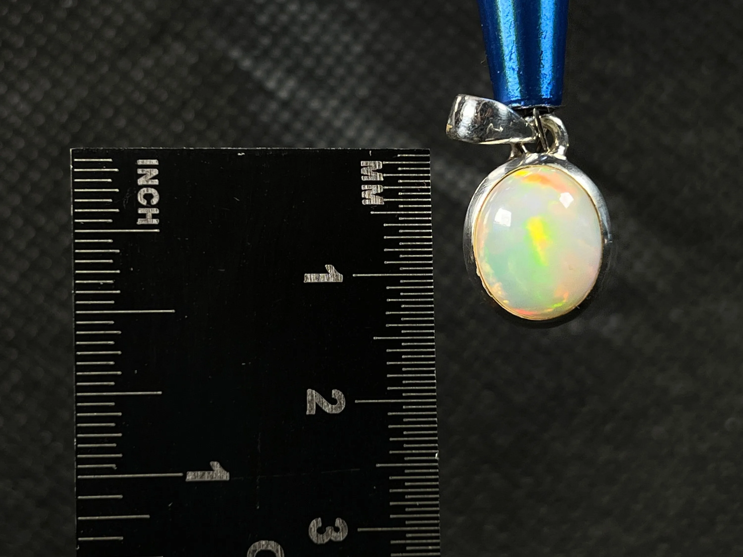 OPAL Pendant - Sterling Silver, 10x12mm Oval Cabochon - Opal Necklace, Birthstone Necklace, Opal Jewelry, Welo Opal, 50952