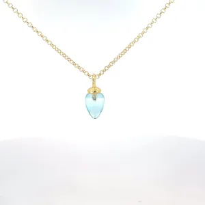 Pendulum Collection Blue Topaz Necklace