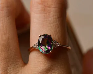 Promise Mystic Topaz Stone Ring