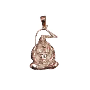 "A Divine Design: Experience Serenity with the 925 Silver Meditating Shri Hanuman Ji Pendant by Asp Silver"