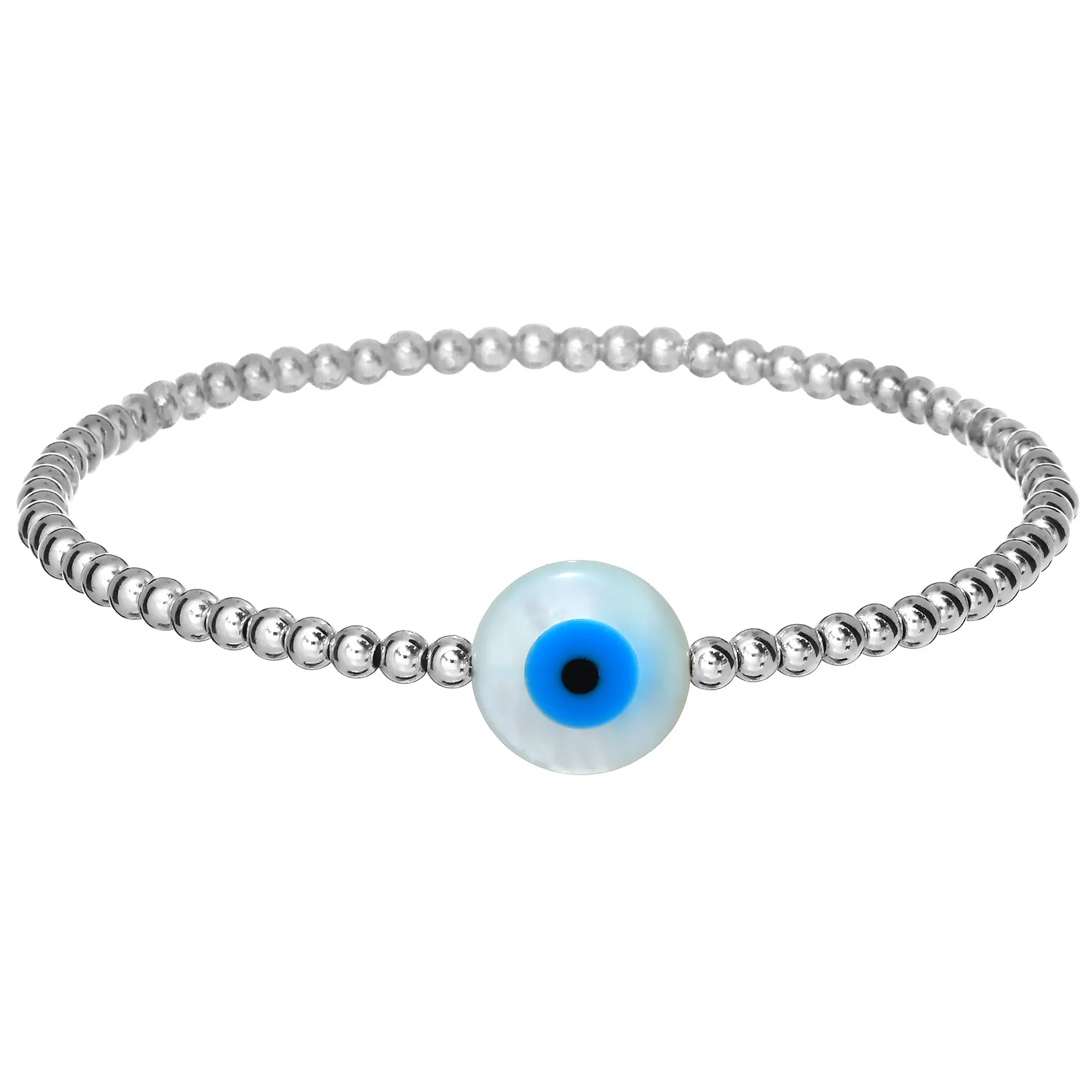 "EVIL EYE MOP" Large Opal Charm Bracelet