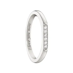 "I Love You More" Sapphire Stackable Ring