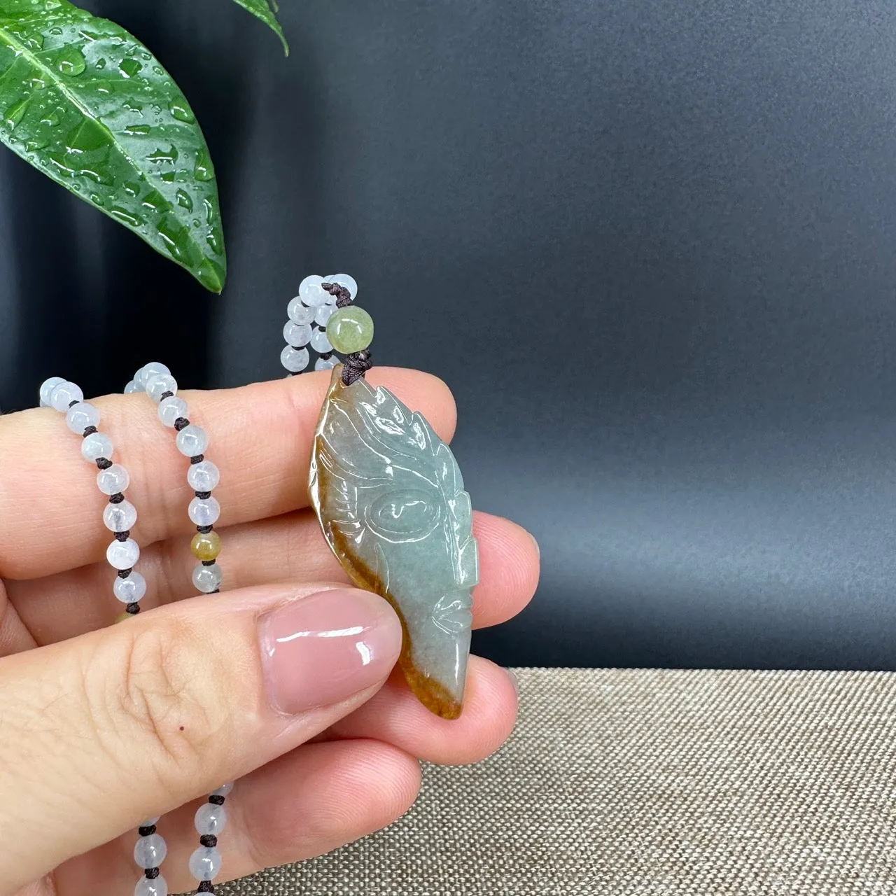 RealJade® Co.  Genuine Burmese Jadeite Jade Unique Ultraman Pendant Necklace