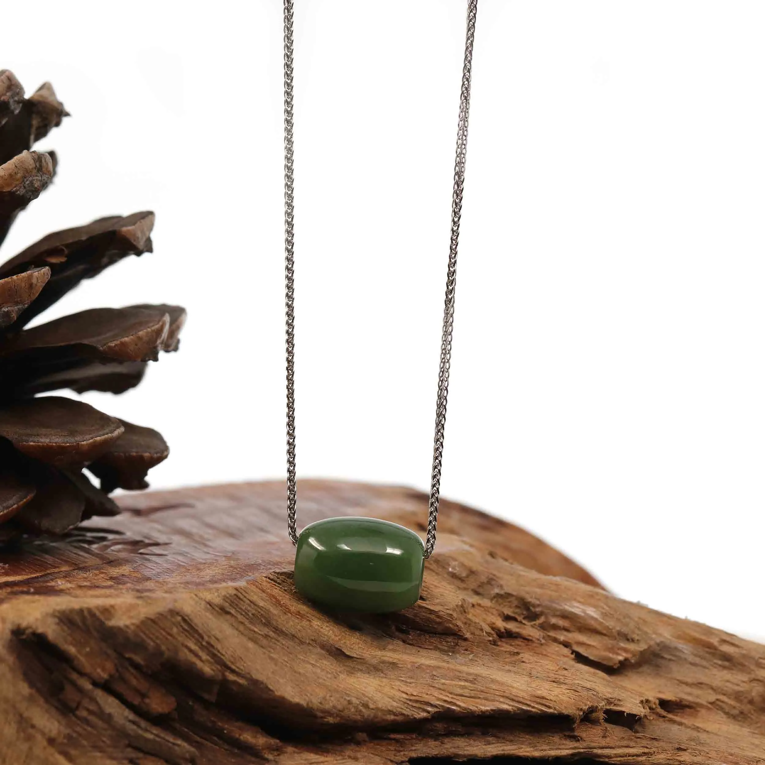 RealJade® Co. "Lu Lu Tong" Green Jade Lucky TongTong Pendant Necklace