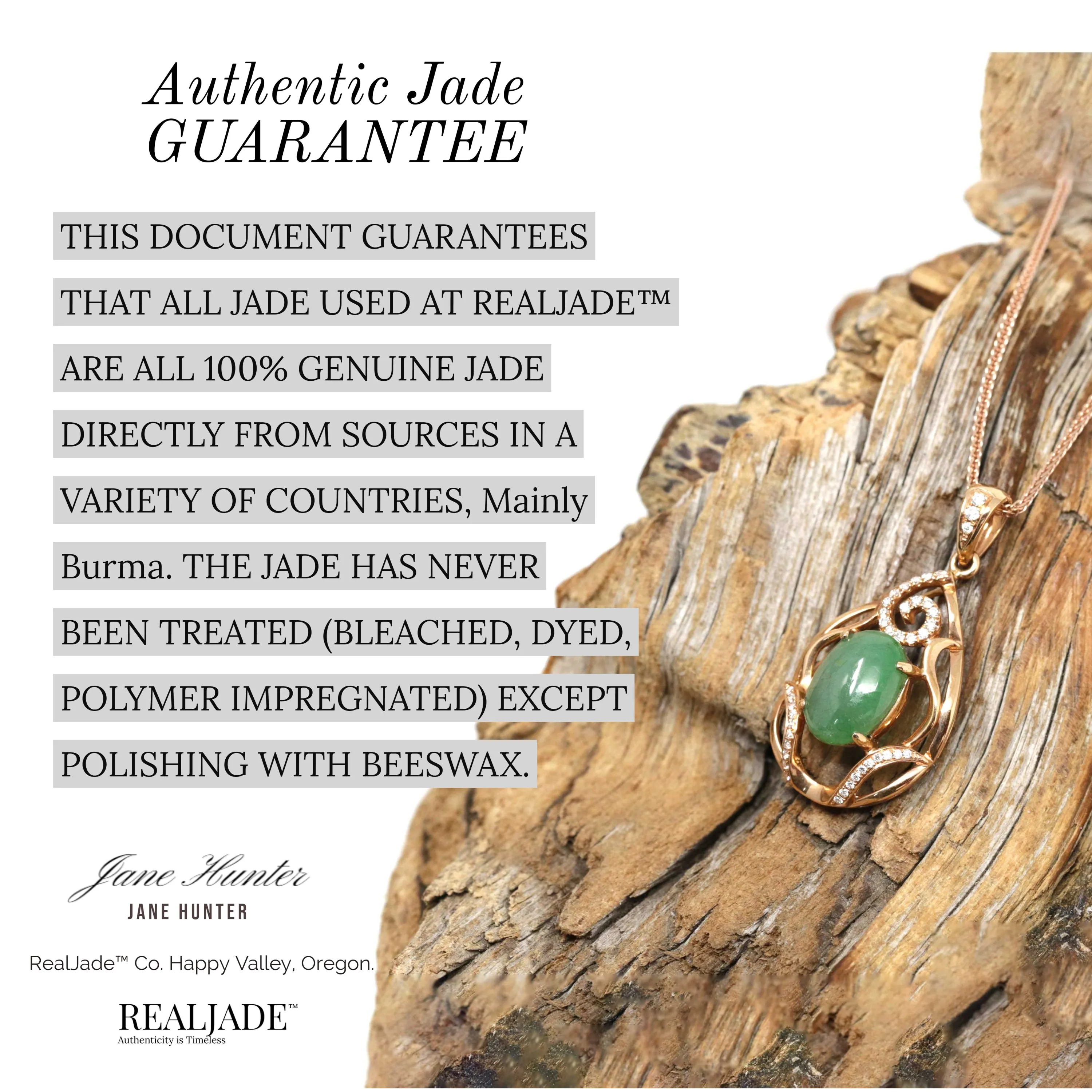 RealJade® "Faceted Cabochon"  18k White Gold Genuine Burmese Black Jadeite Pendant Necklace With Diamonds ( high quality )