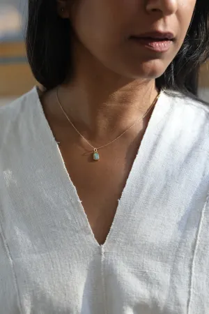 Rectangular Opal Pendant