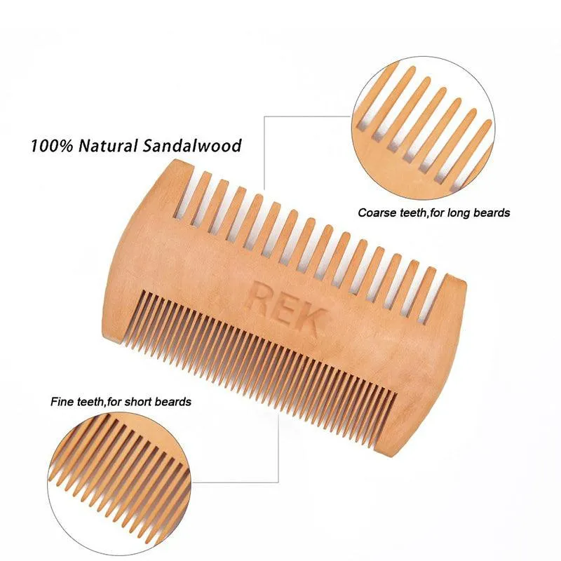 REK Sandalwood Beard Comb | REK Cosmetics