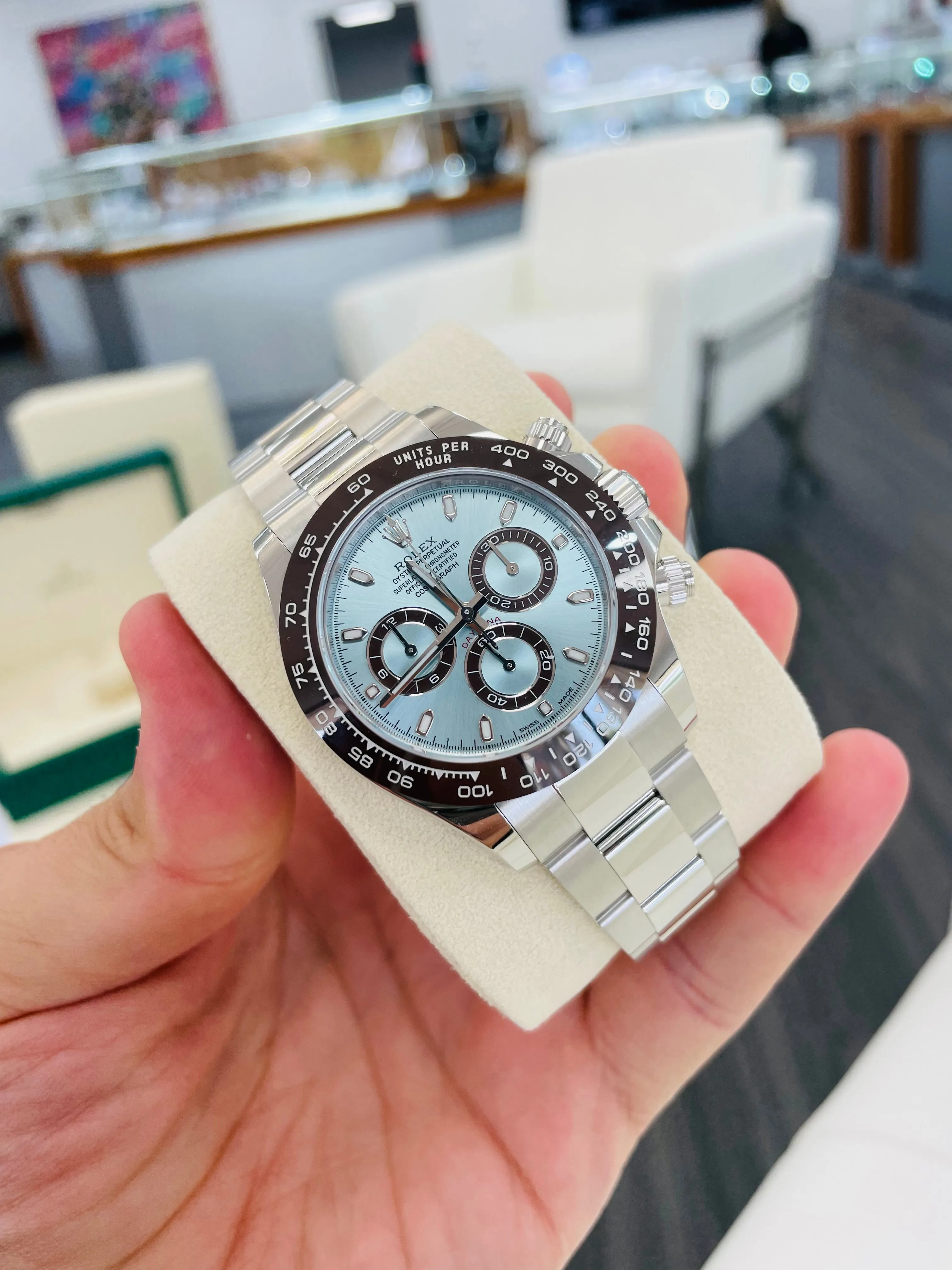 Rolex Platinum Daytona Ice Blue 116506 Box and Papers Unworn 2022