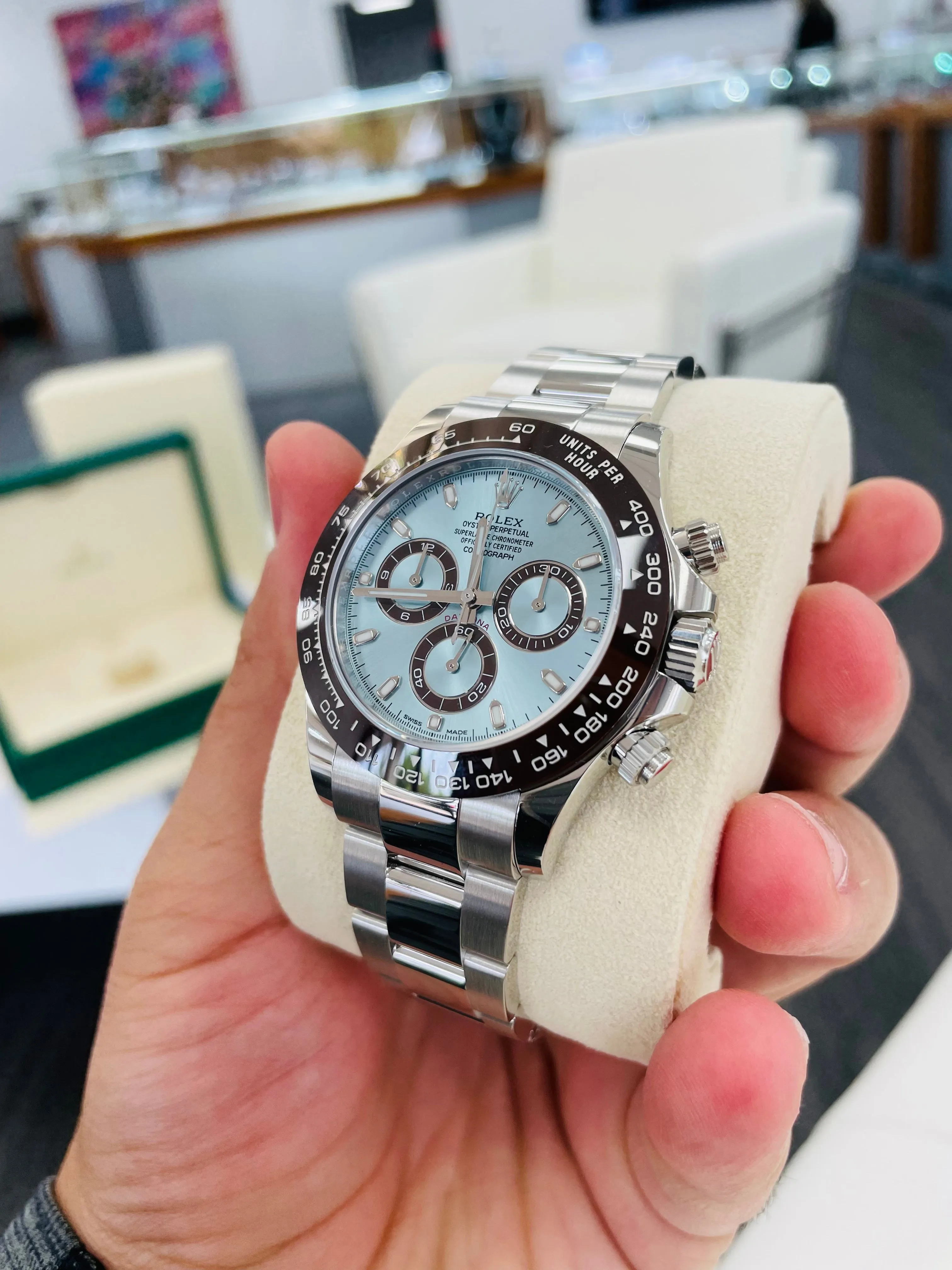 Rolex Platinum Daytona Ice Blue 116506 Box and Papers Unworn 2022