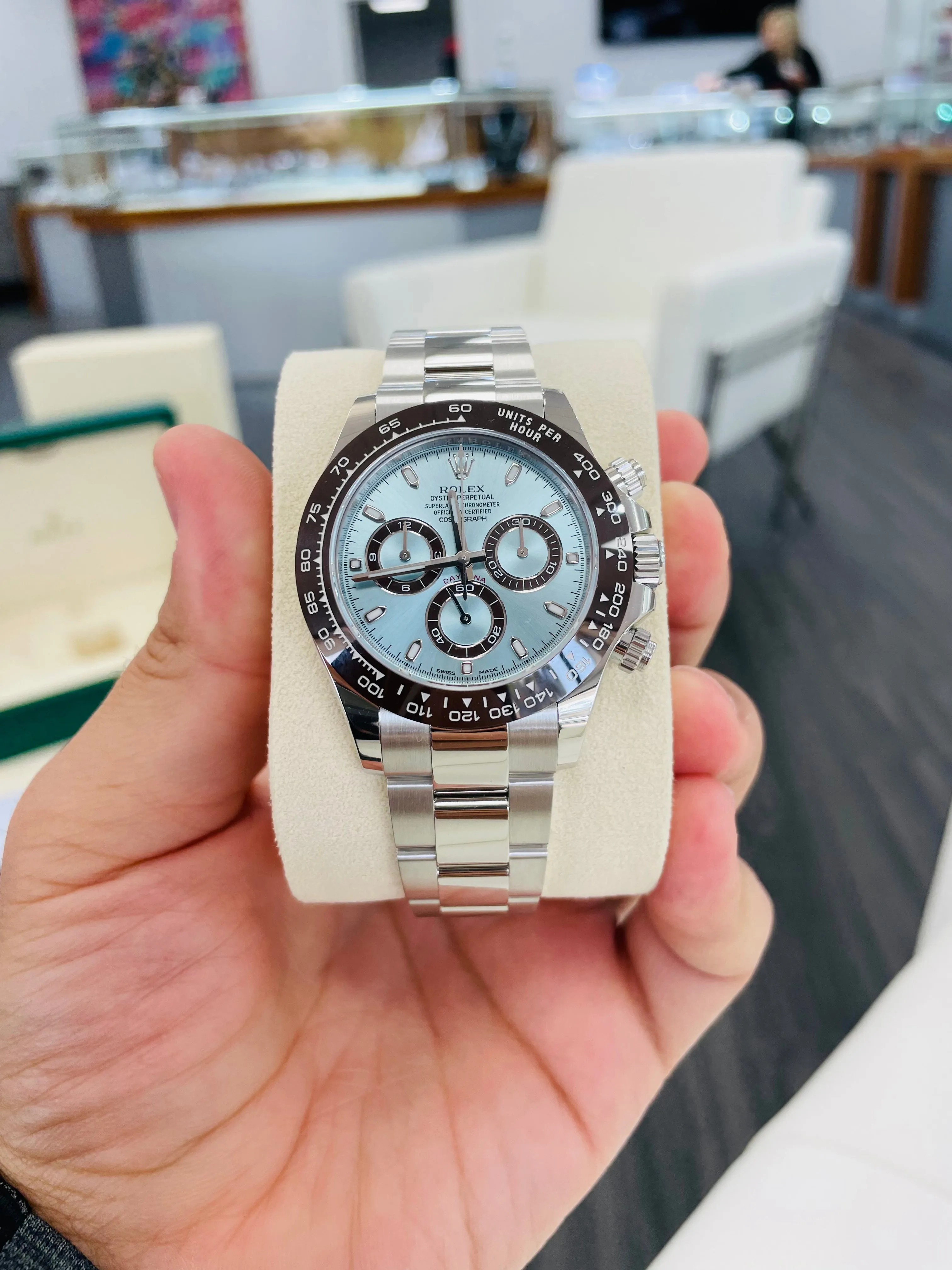 Rolex Platinum Daytona Ice Blue 116506 Box and Papers Unworn 2022