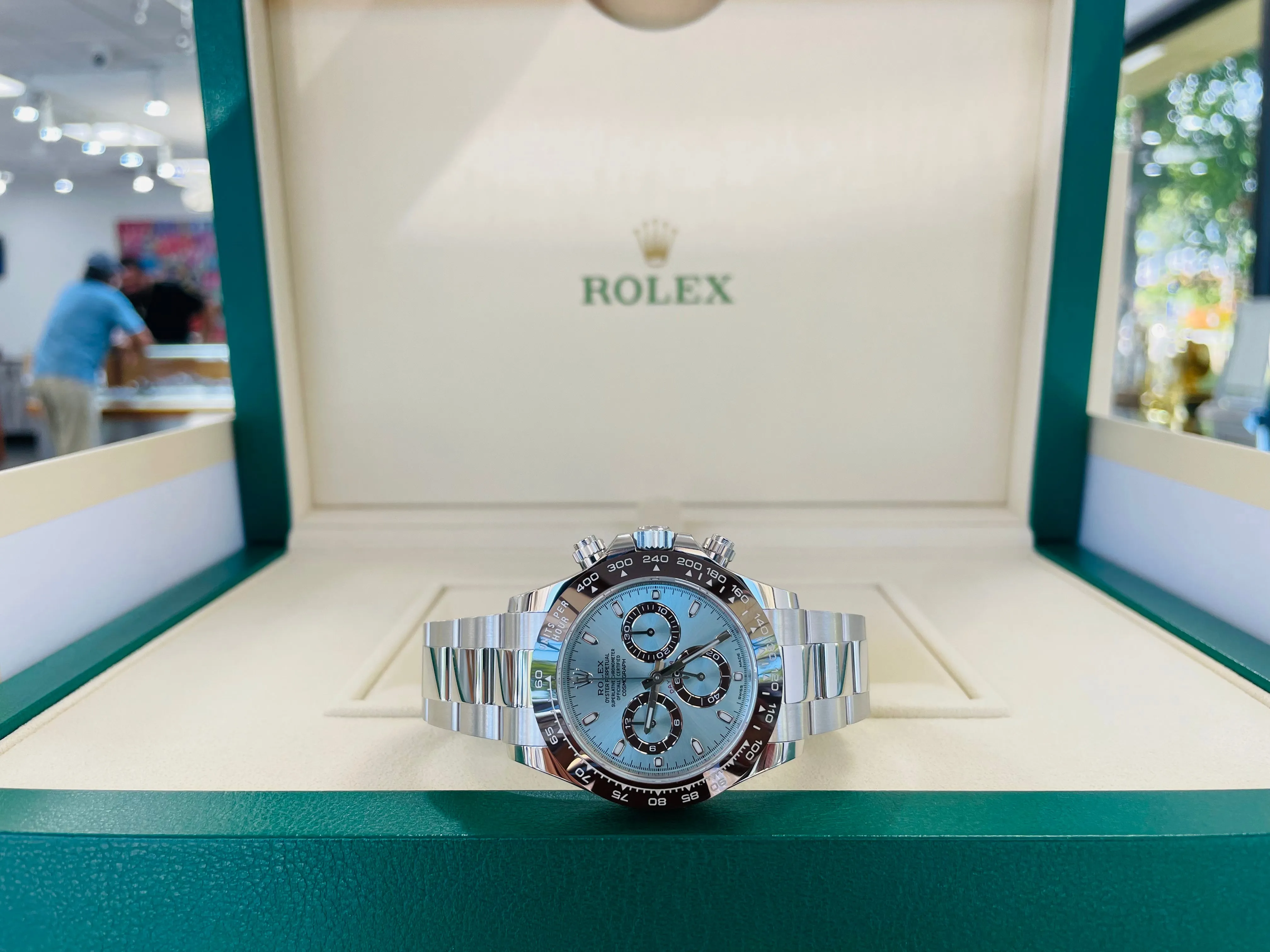 Rolex Platinum Daytona Ice Blue 116506 Box and Papers Unworn 2022