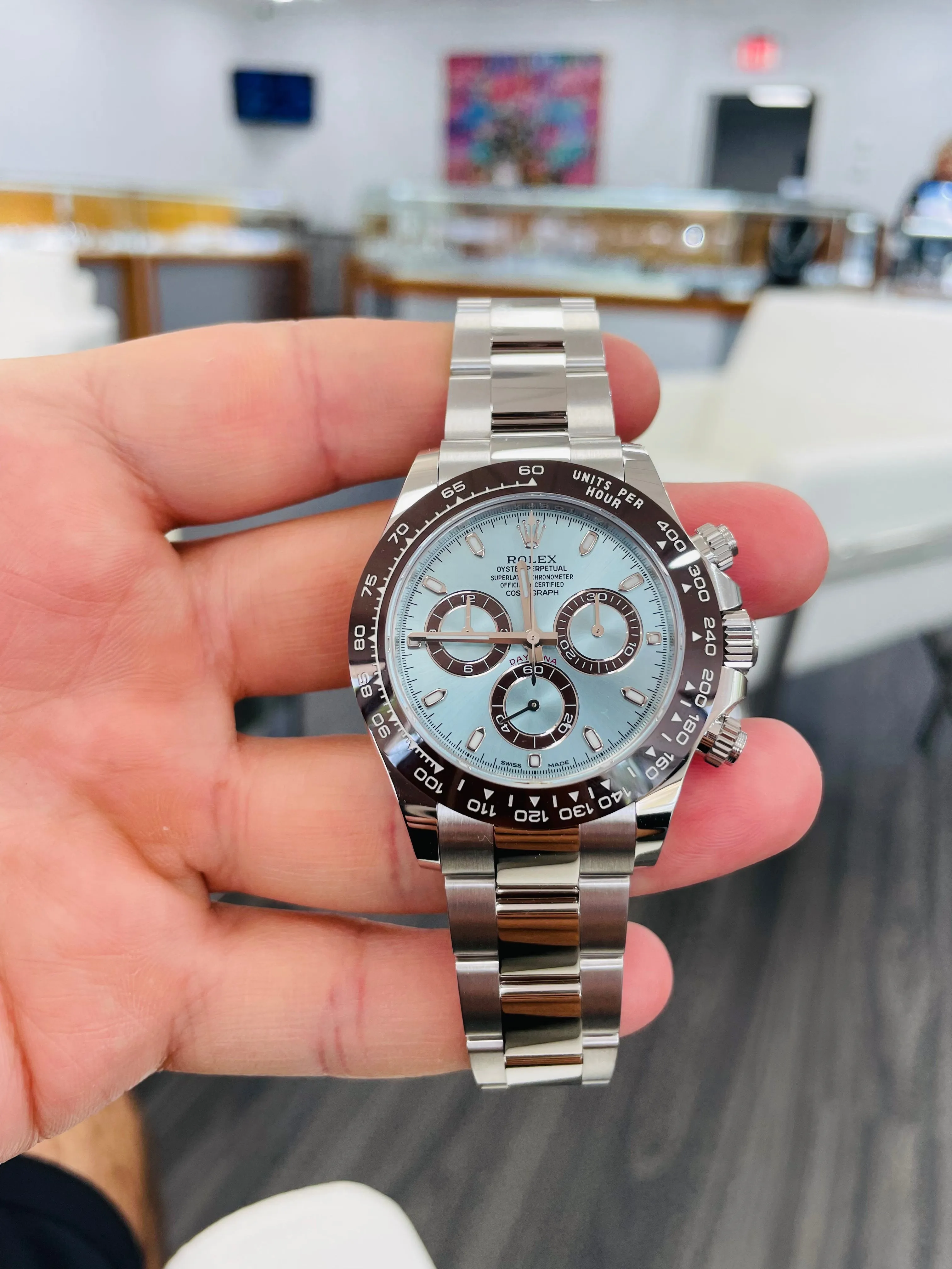 Rolex Platinum Daytona Ice Blue 116506 Box and Papers Unworn 2022