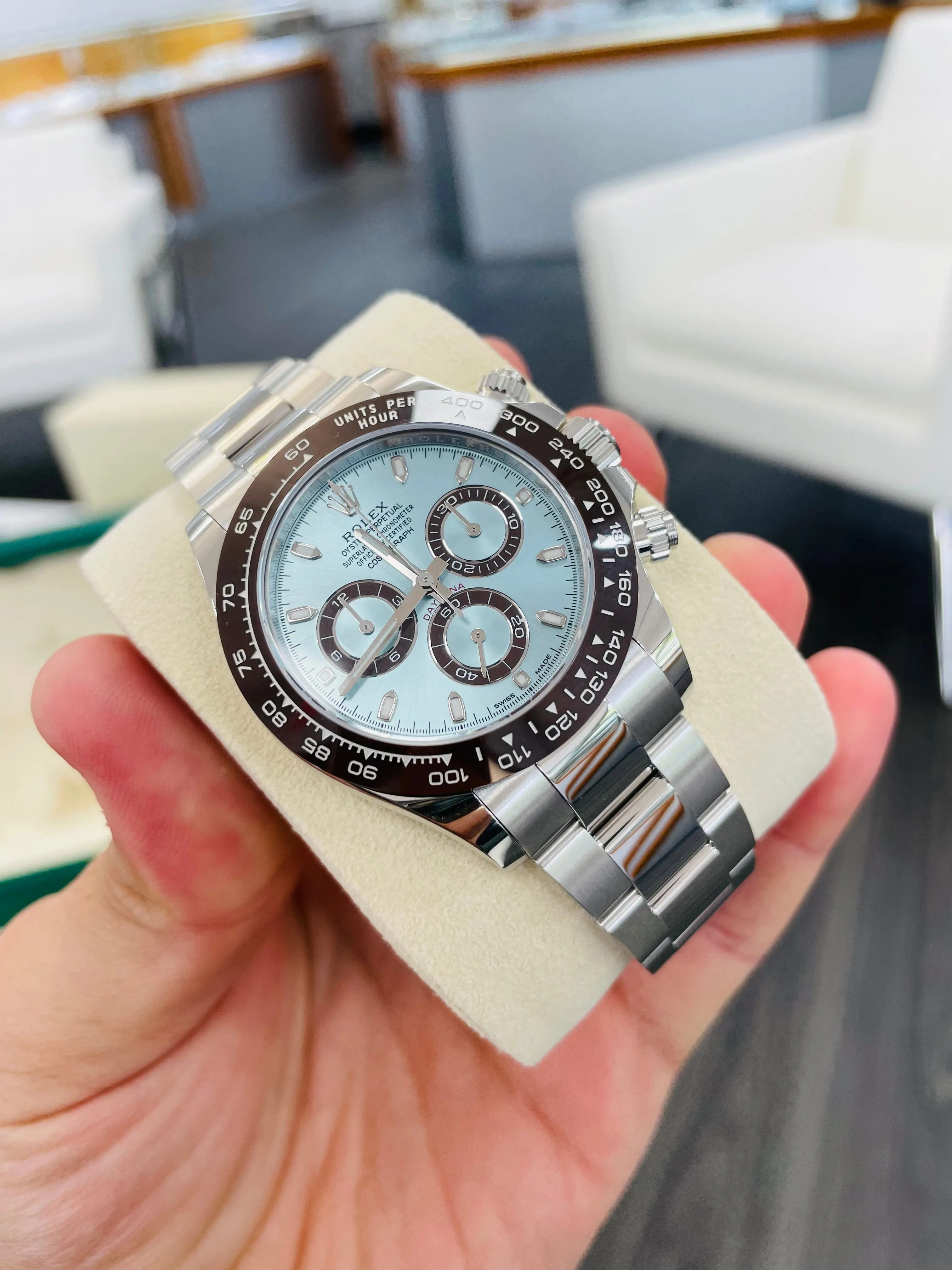 Rolex Platinum Daytona Ice Blue 116506 Box and Papers Unworn 2022