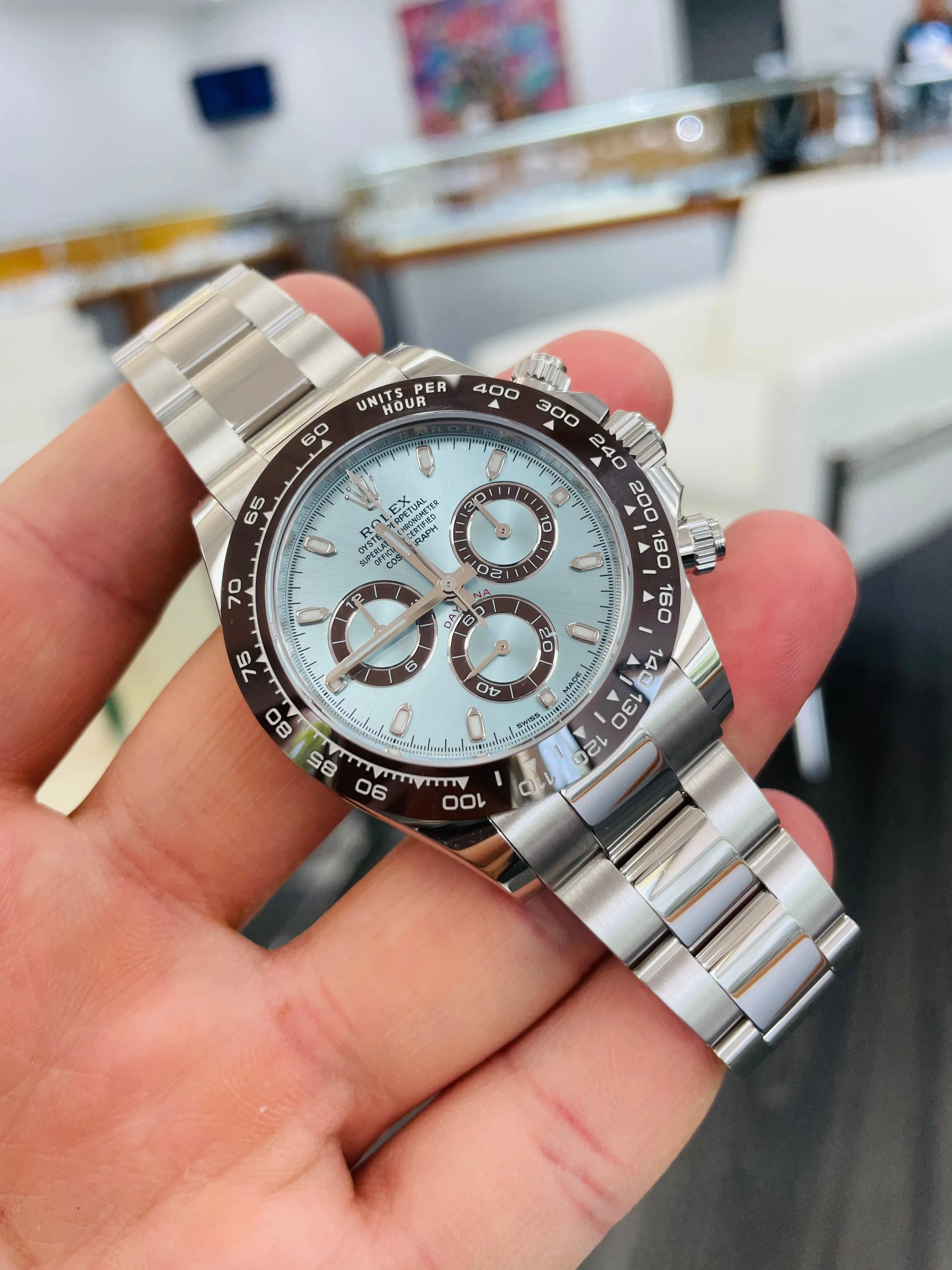 Rolex Platinum Daytona Ice Blue 116506 Box and Papers Unworn 2022